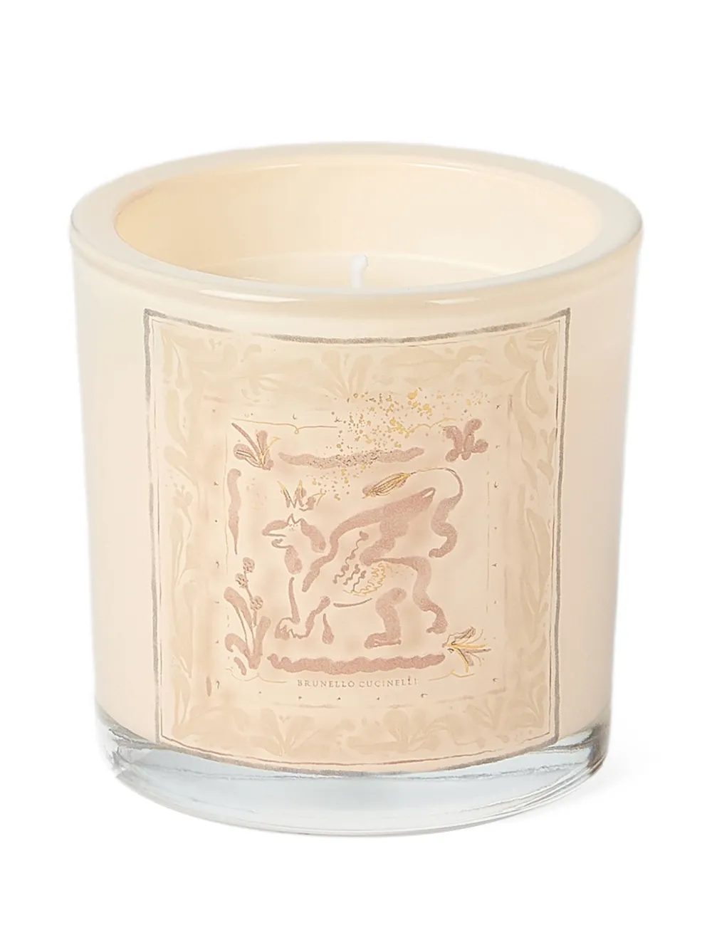 Brunello Cucinelli Griffin Design Candle In Neutral
