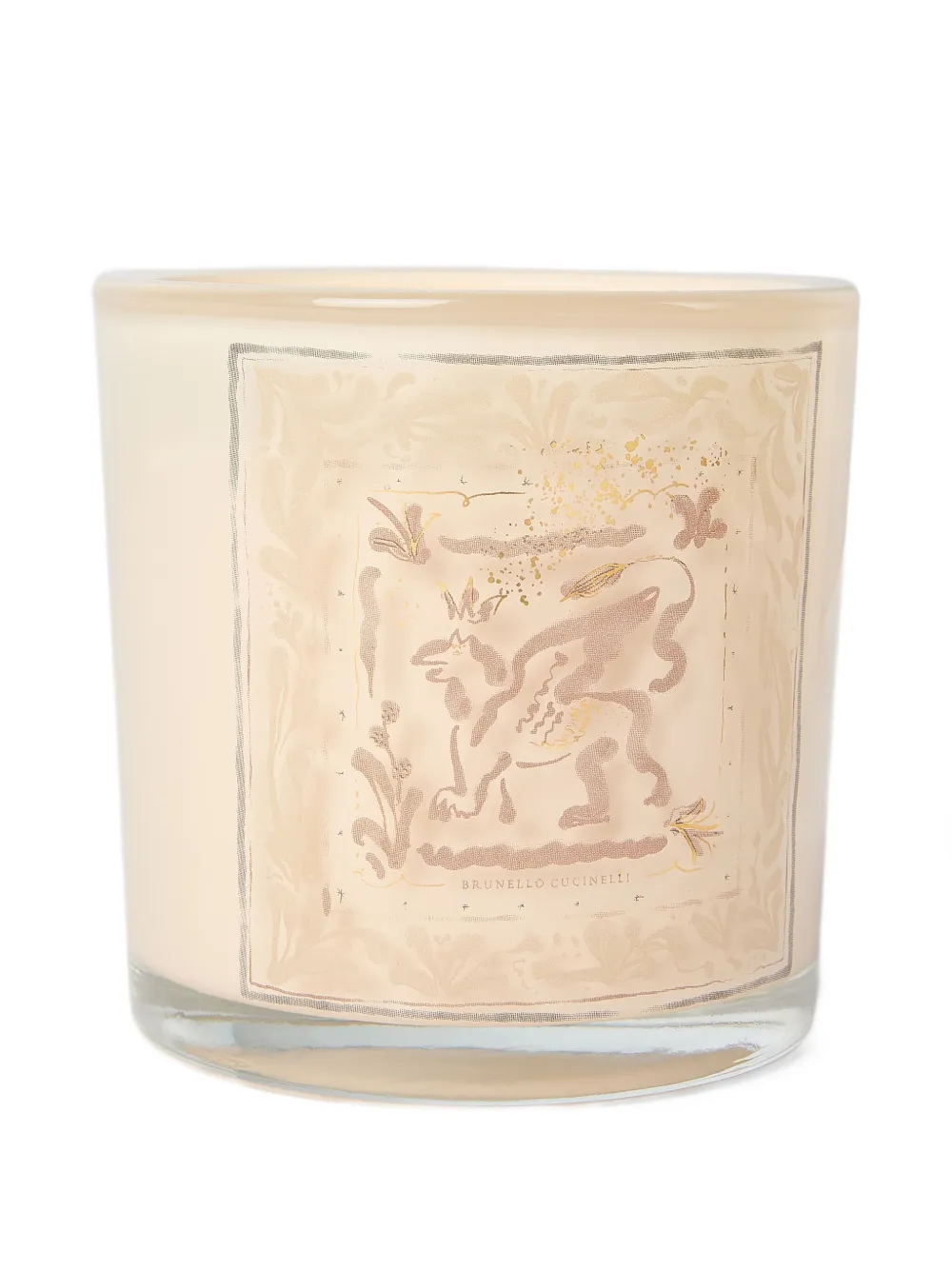Brunello Cucinelli Griffin Design Candle In Neutral