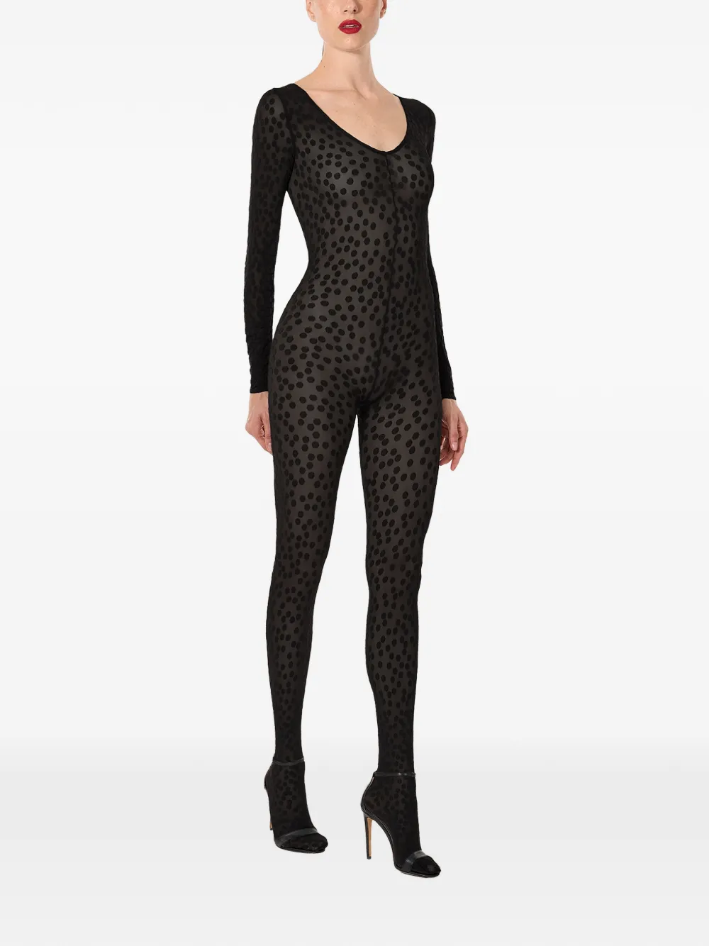 Wolford Badpak met stippen - Zwart