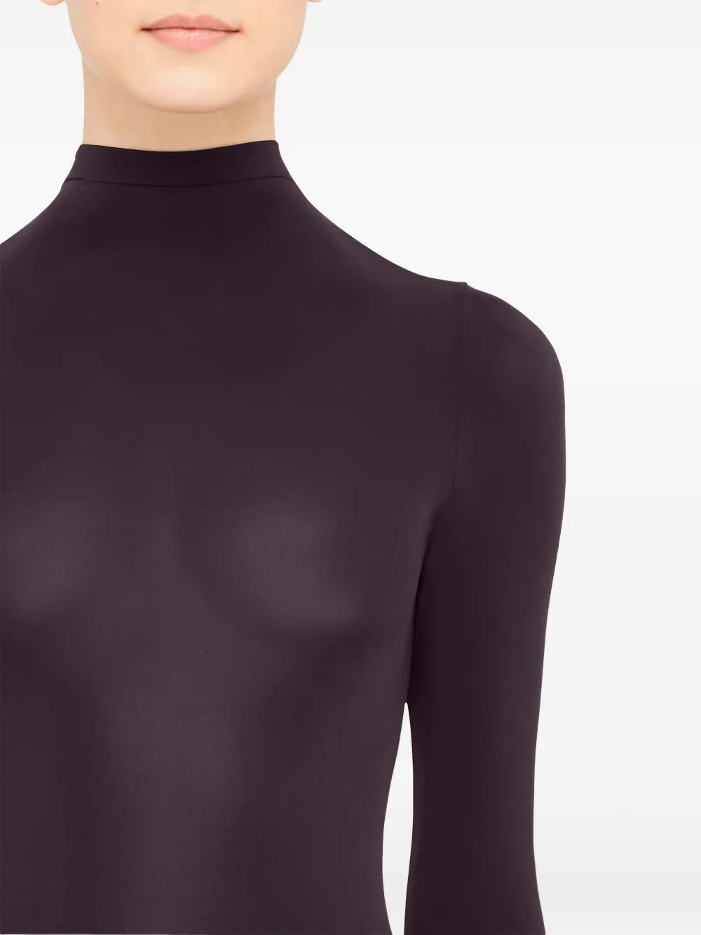 Wolford Buenos Aires body met hoge hals Paars