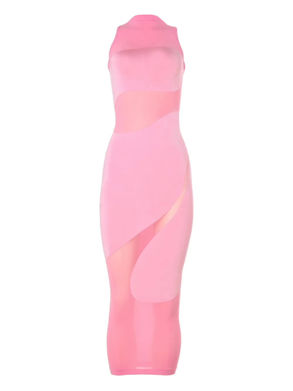 Wolford Midi-jurk met vlakken Roze