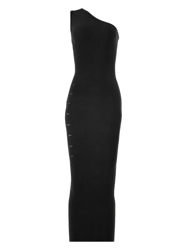 wolford bodycon dress Wolford Bodycon Dress Navy Blue Viscose Sleeveless V Neck Small sz