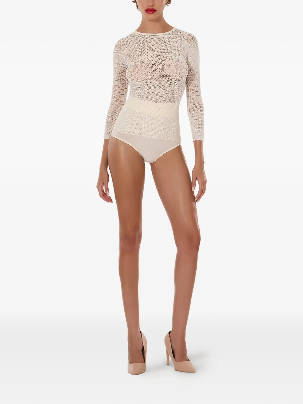  Wolford Daisy Net Top - Neutrals 