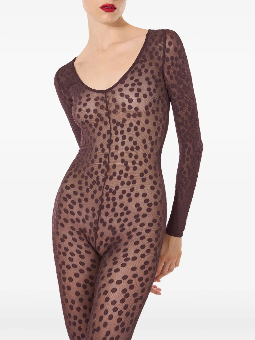 Wolford Badpak met stippen patroon Rood