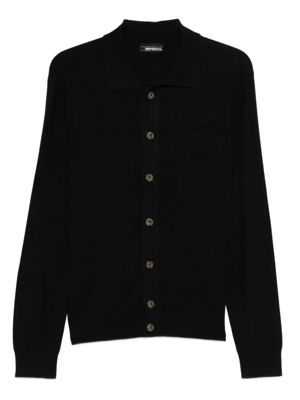 IMPERIAL buttoned pocket cardigan | Black | Image 1