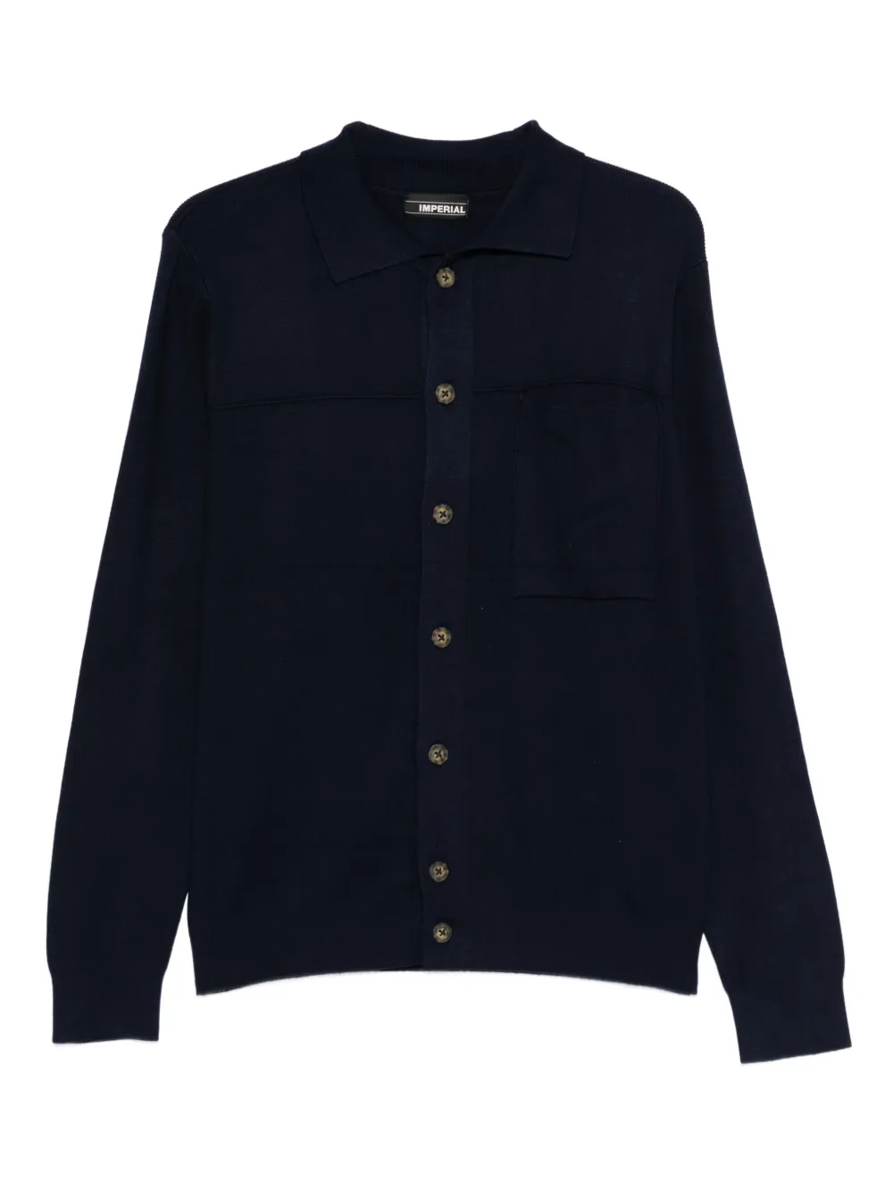 IMPERIAL buttoned pocket cardigan | Blue | Image 1
