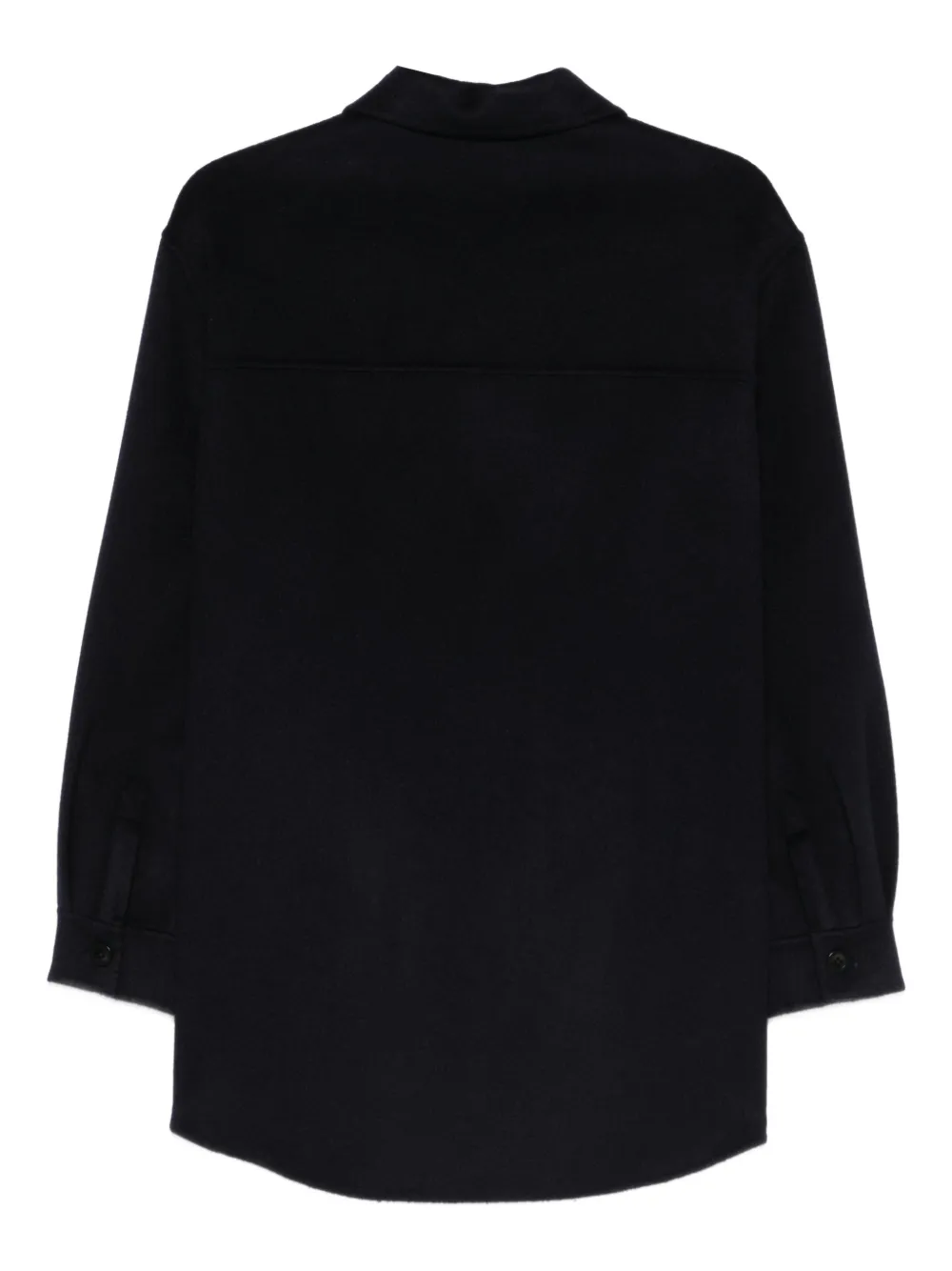 Iris Von Arnim Patch-pocket Shirt Jacket In Blue