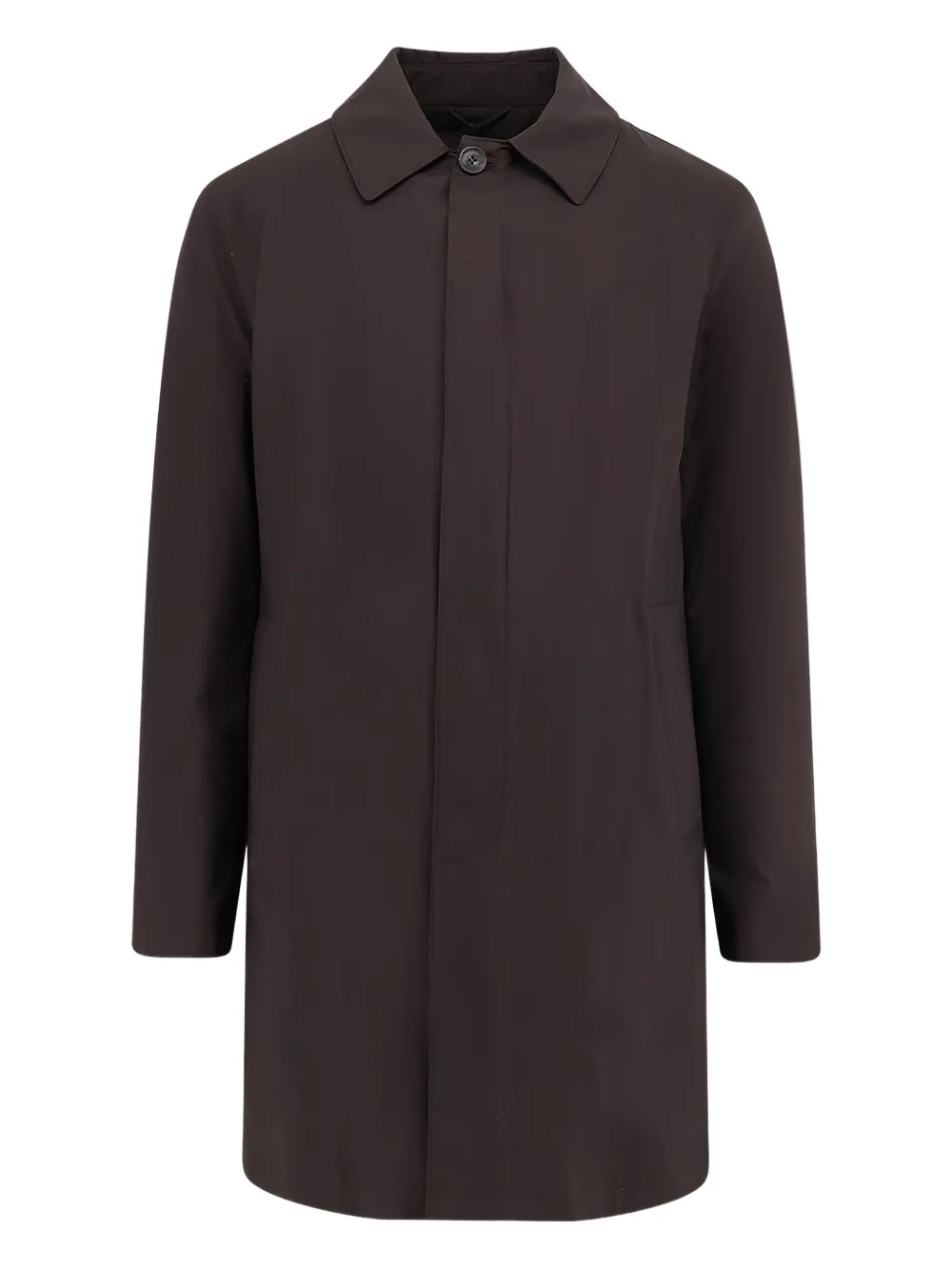 Corneliani button welt pockets coat | Brown | Image 1