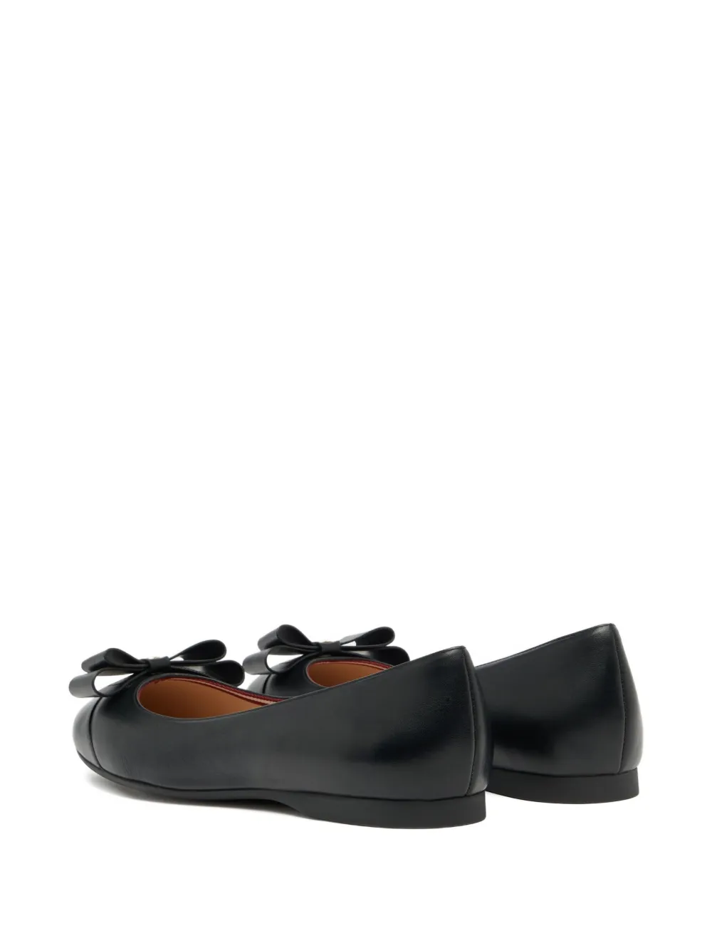 Bally Ysla Bow Ballet Flats In Black