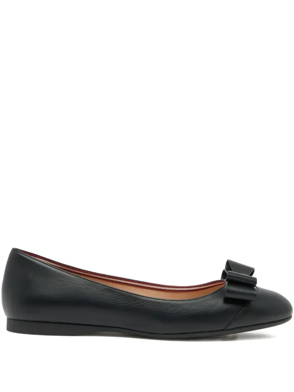 Bally Ysla Bow Ballet Flats in Black