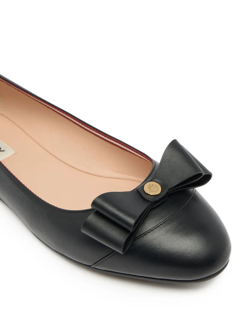 Bally Ysla Bow Ballet Flats In Black