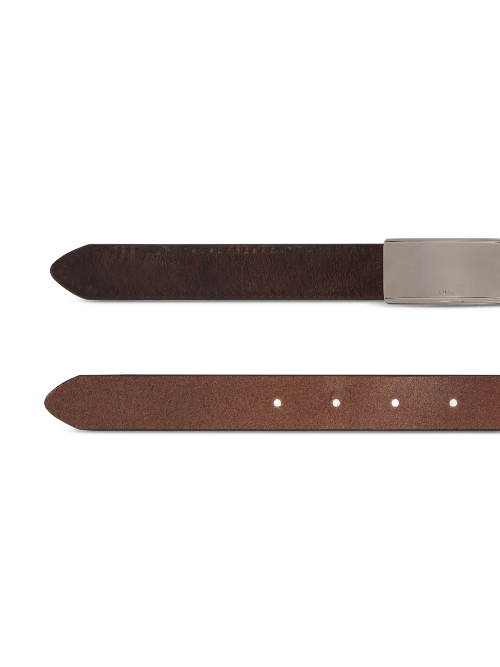 Bally Dean riem met rechthoekige gesp - Bruin