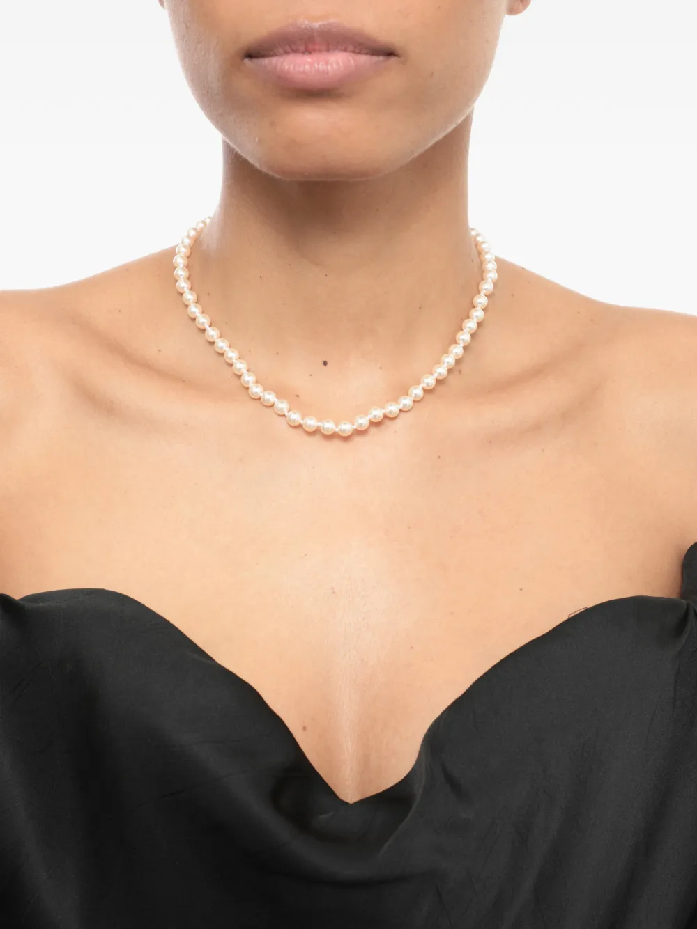 Vivienne Westwood orb pearl necklace - Wit
