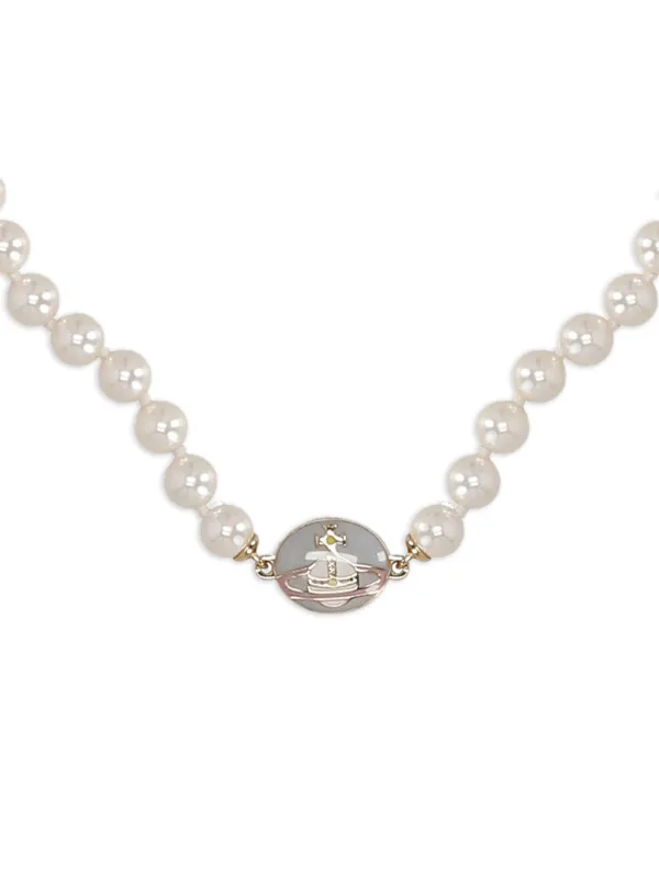 Vivienne Westwood オーブ パール ネックレス | ホワイト | FARFETCH JP
