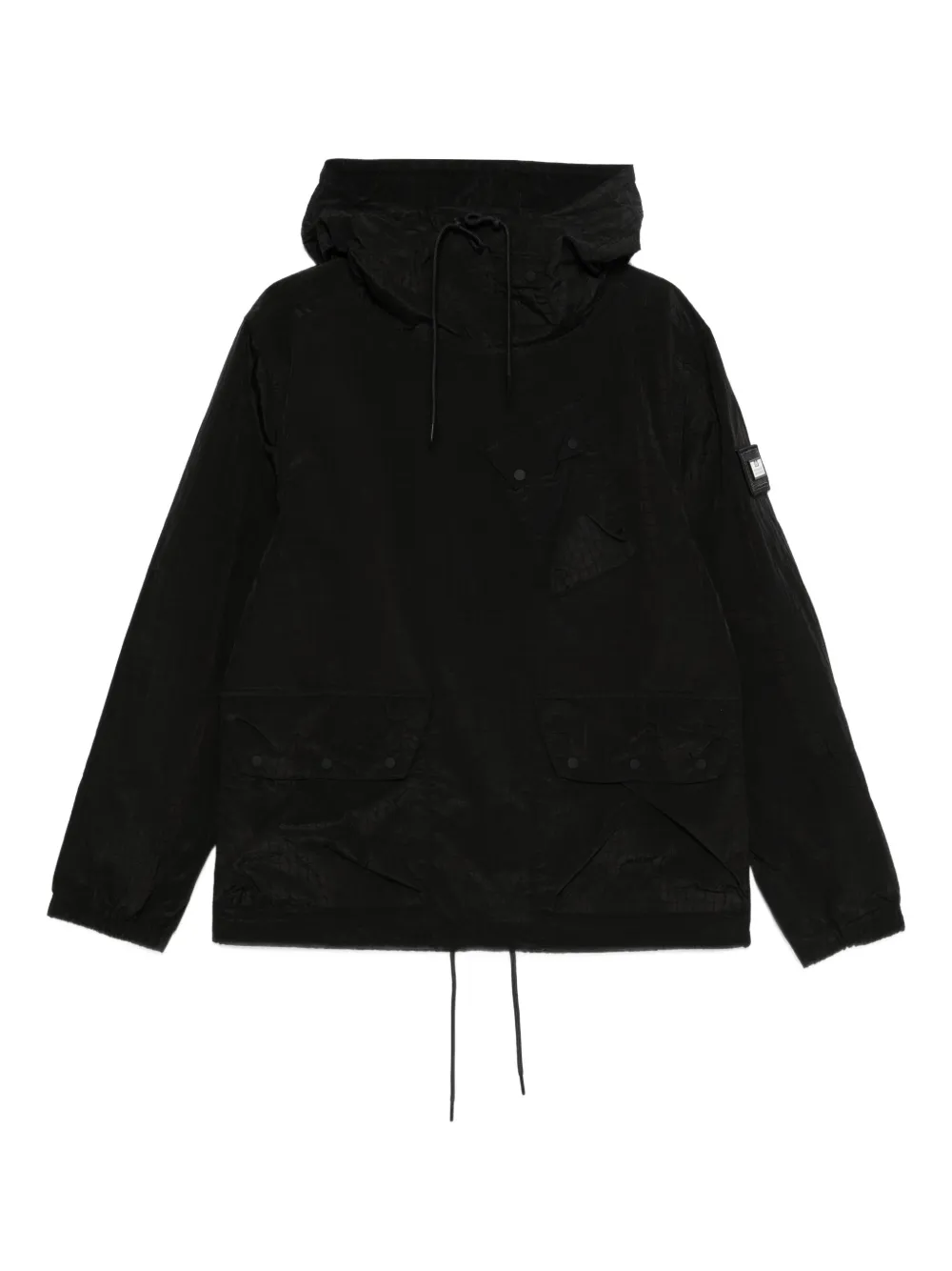 Weekend Offender chest-pocket hooded jacket - Nero