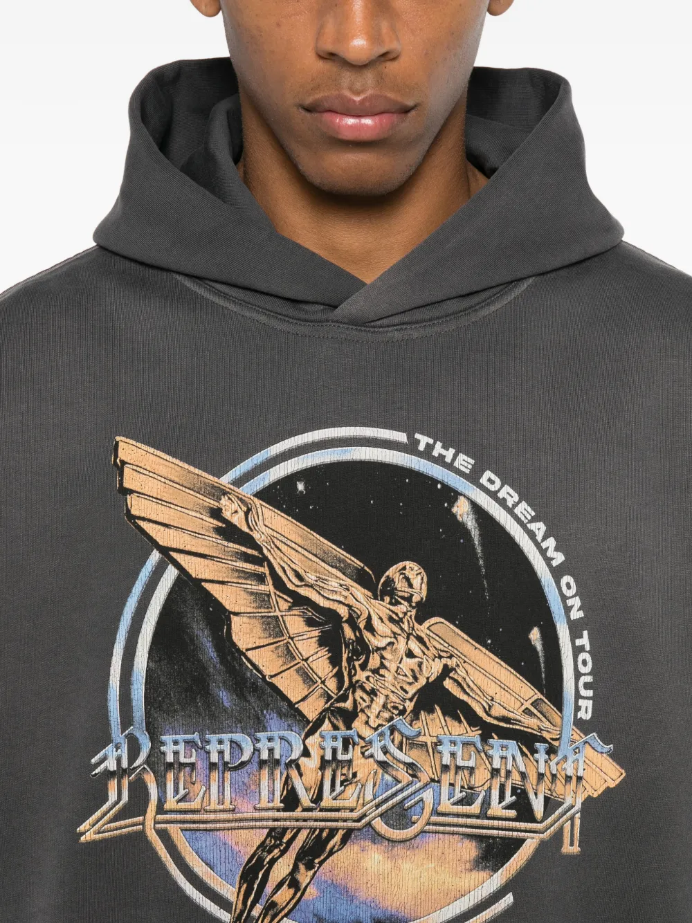 Represent Golden Tour hoodie met grafische print Grijs