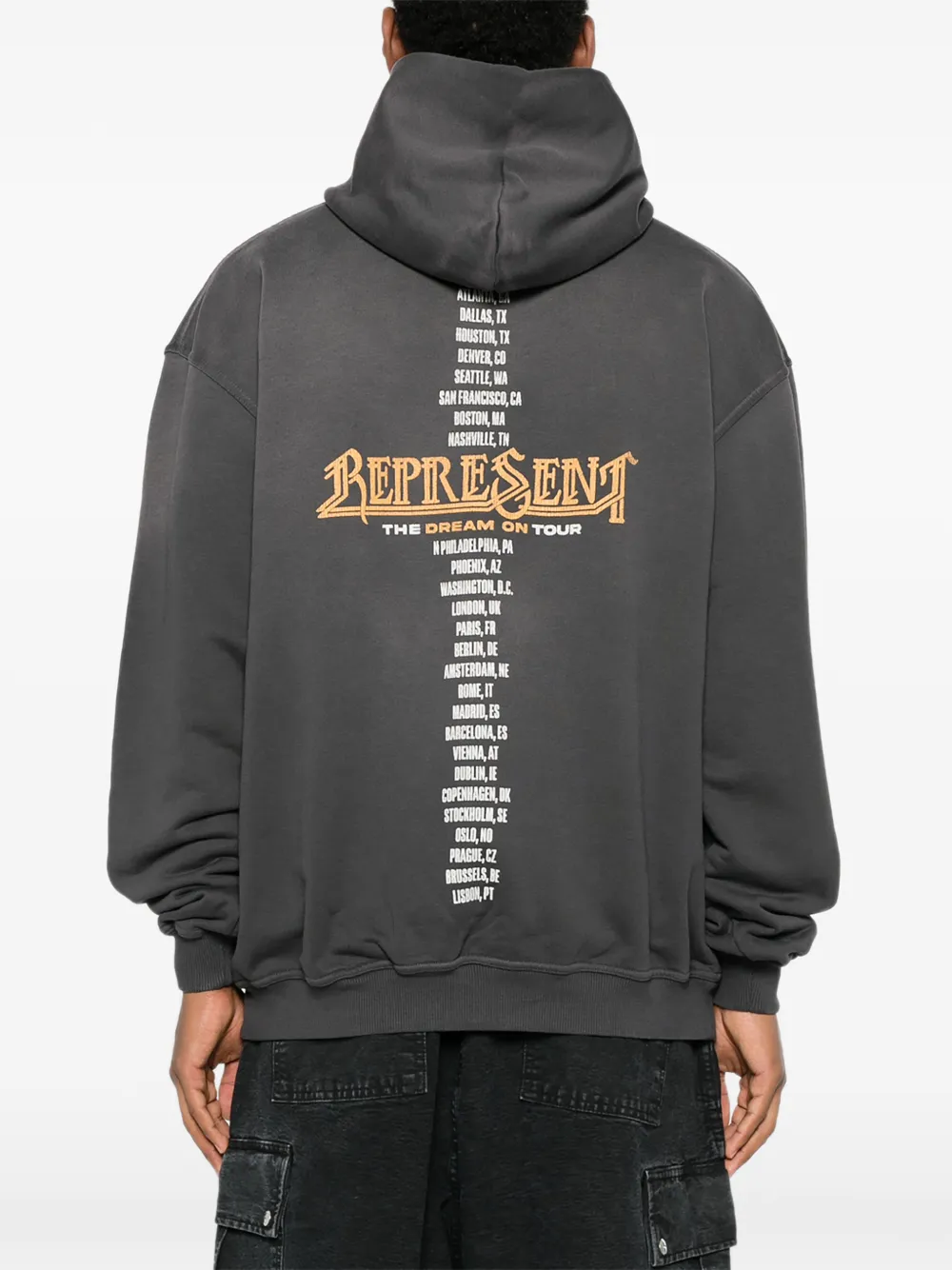 Represent Golden Tour hoodie met grafische print Grijs