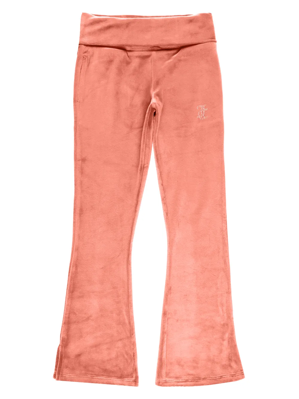 Juicy Couture Kids logo-studded track pants - Arancione