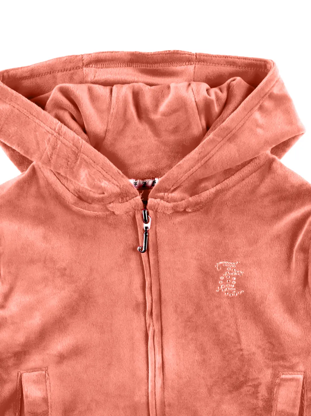 Juicy Couture Kids Hoodie verfraaid met stras Oranje