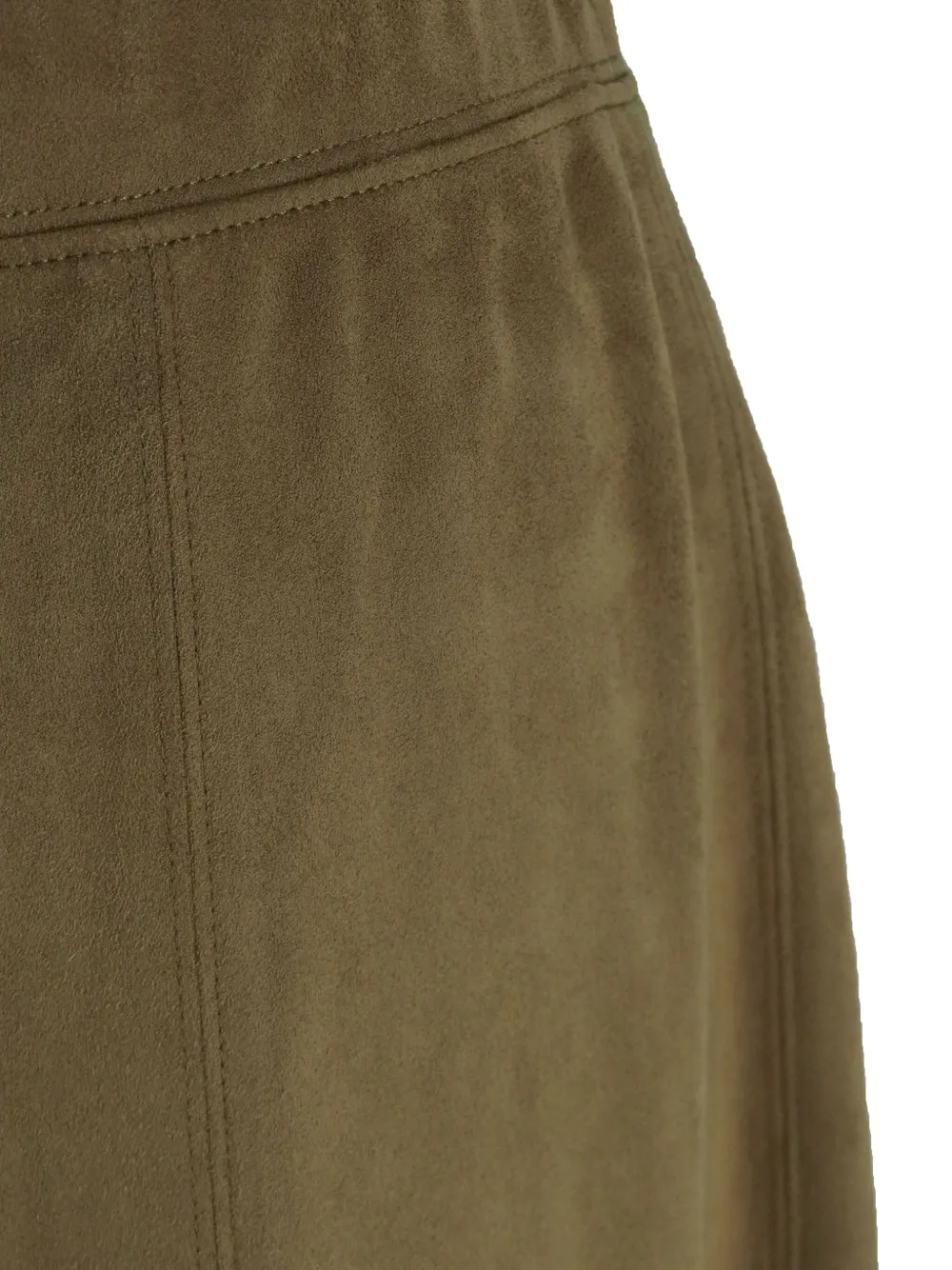 Pre-owned Max Mara Seam-detail Trousers In Brown