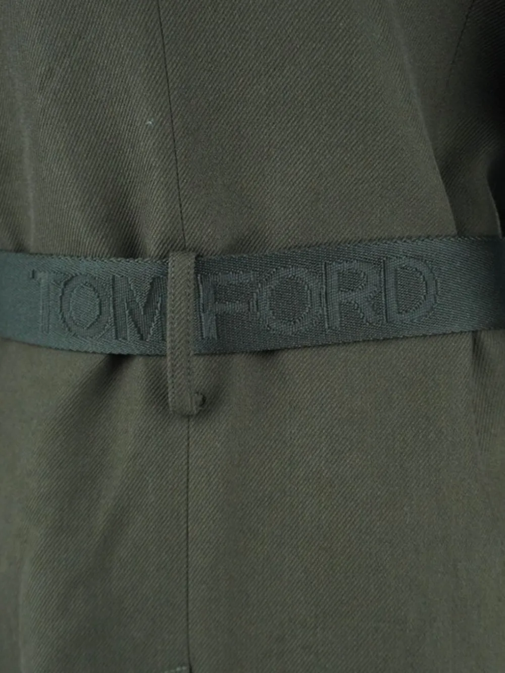 Pre-owned Tom Ford Logo-detail Military Jacket In Green