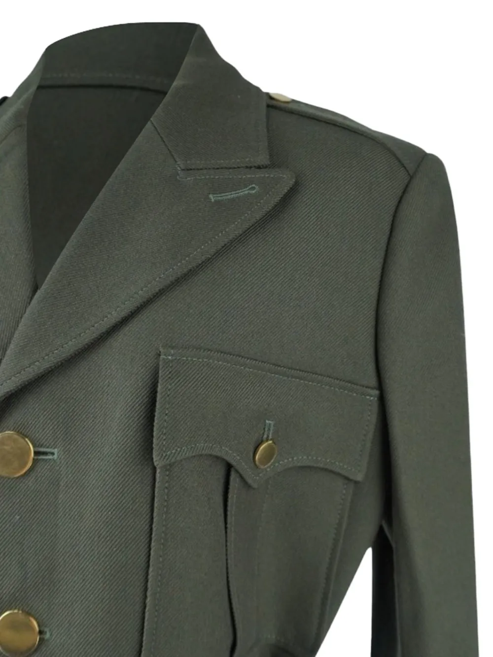 Pre-owned Tom Ford Logo-detail Military Jacket In Green
