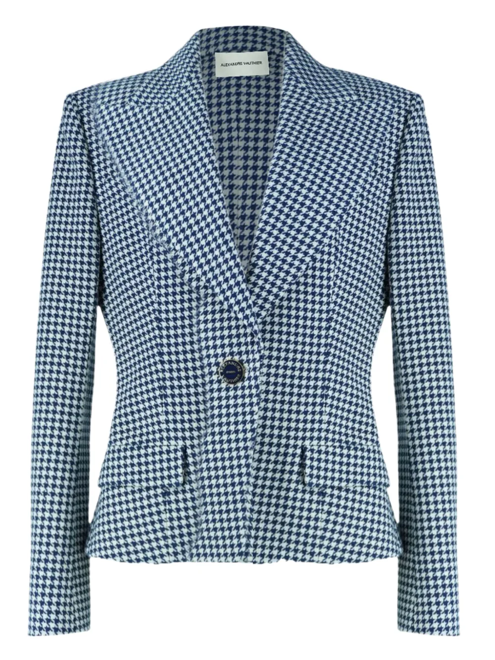 Alexandre Vauthier houndstooth-pattern blazer | Blue | Image 1