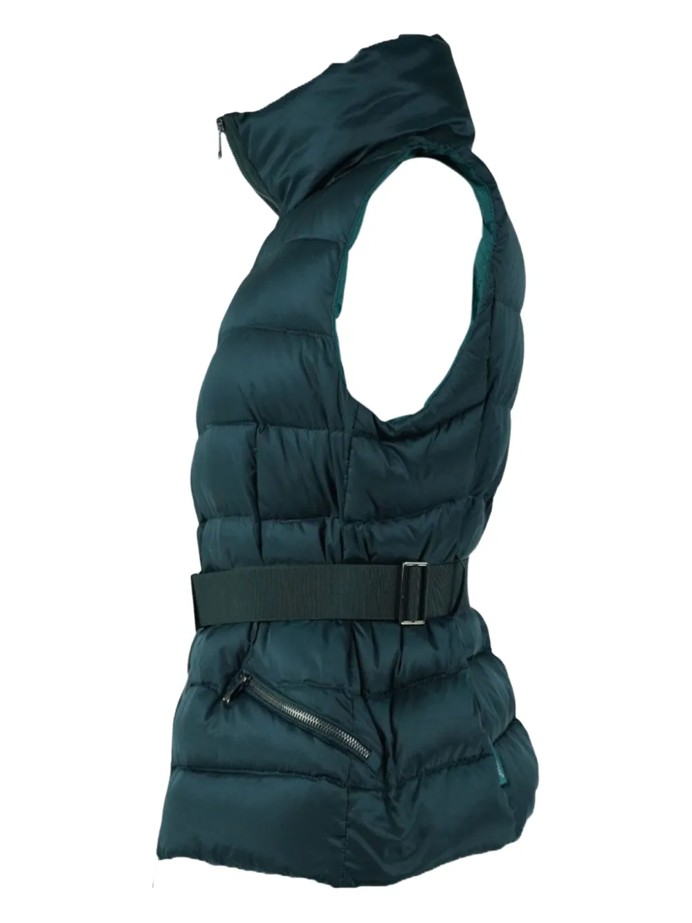 MONCLER VINTAGE Pre-owned Detachable-belt Vest In Green