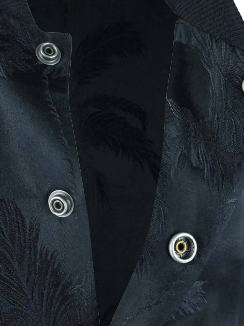 SAINT LAURENT Pre-owned Ribbed-hem Jacket In Black