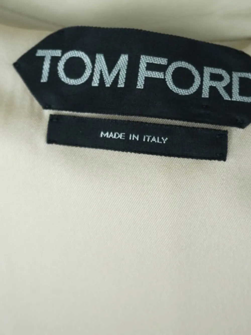 TOM FORD Pre-owned Quilted Biker Jacket In Gold