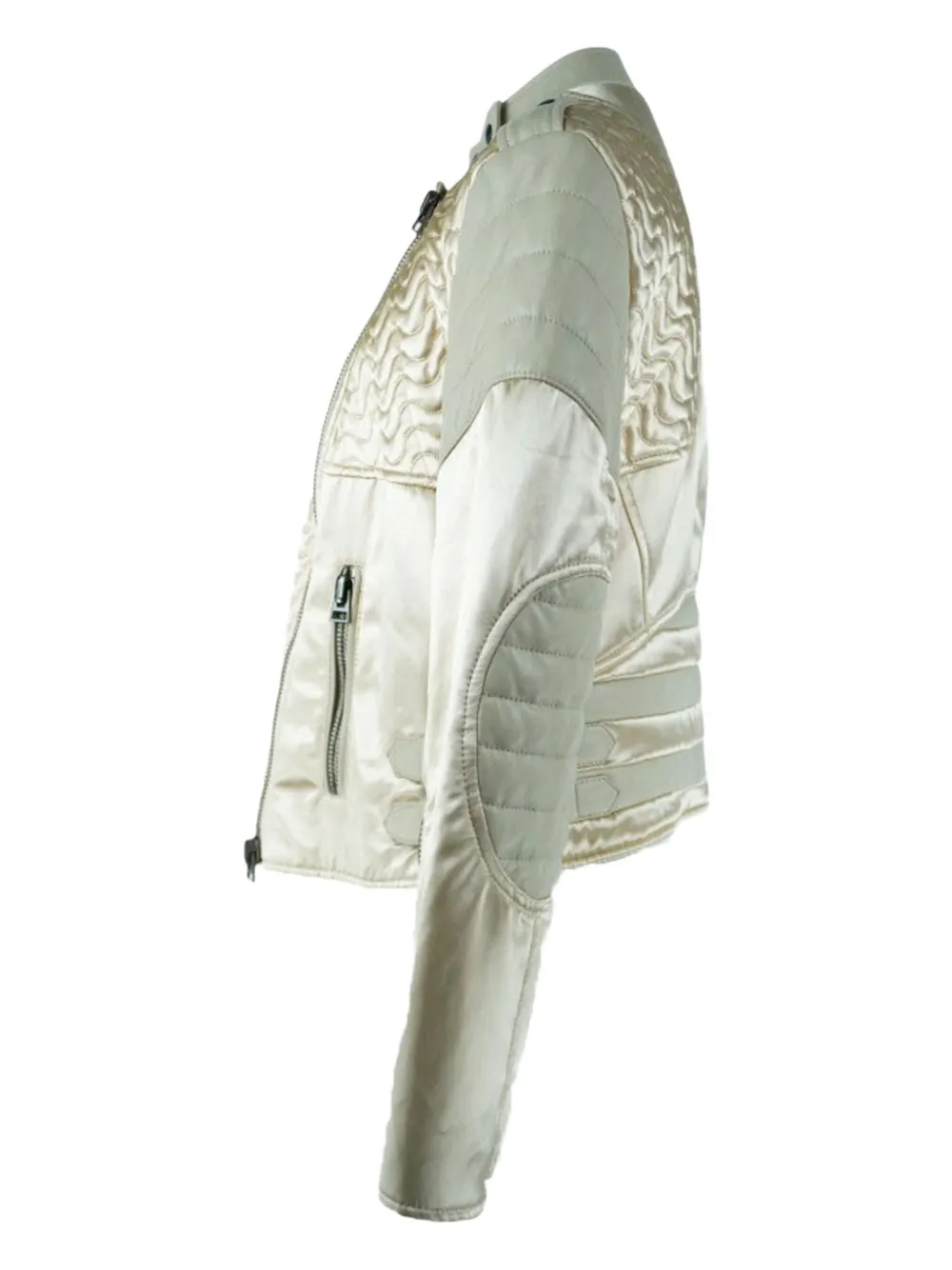 TOM FORD Pre-owned Quilted Biker Jacket In Gold