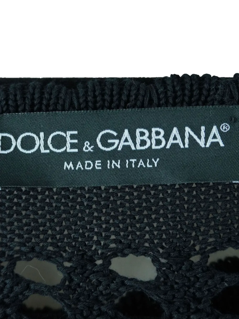 DOLCE & GABBANA Pre-owned Open-knit Cardigan In Black