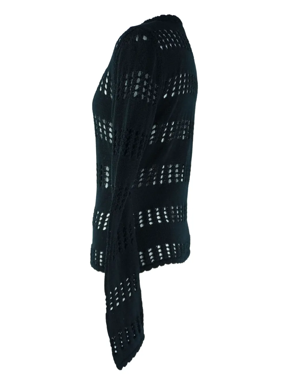 Dolce & Gabbana Pre-Owned open-knit cardigan - ブラック Dolce & Gabbana Pre-Owned open-knit cardigan - ブラック