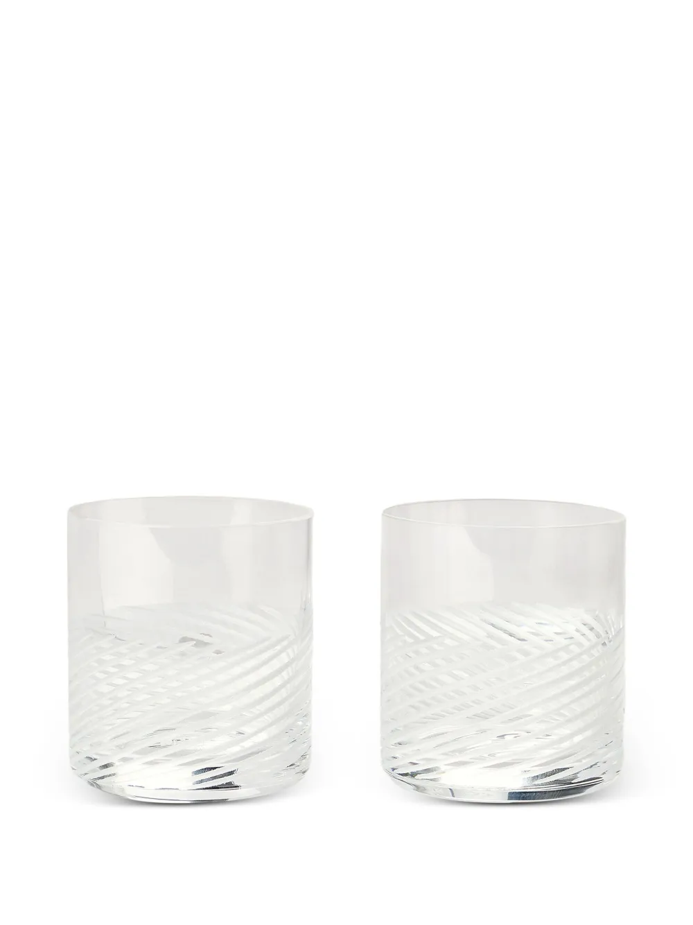 Brunello Cucinelli lot de deux verres à whisky en verre Murano | blanc | Image 1