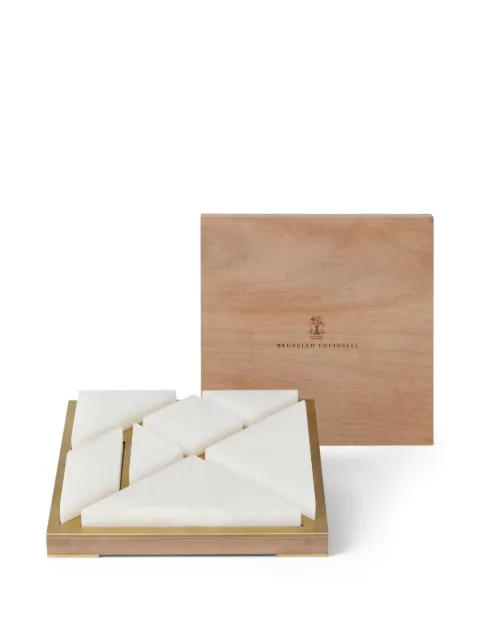 Brunello Cucinelli tangram set (23,5cm x 23,5cm)
