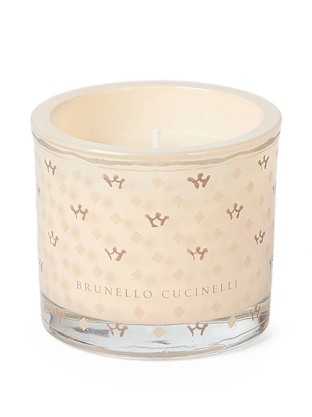 Brunello Cucinelli geometric pattern candle | Neutrals | Image 1