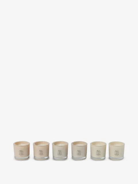 Brunello Cucinelli logo-detail candles (set of six)