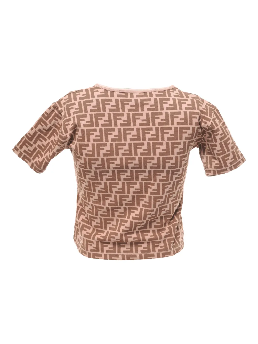 FENDI Pre-owned 1990-2000s Zucchino-patterned T-shirt In Neutral