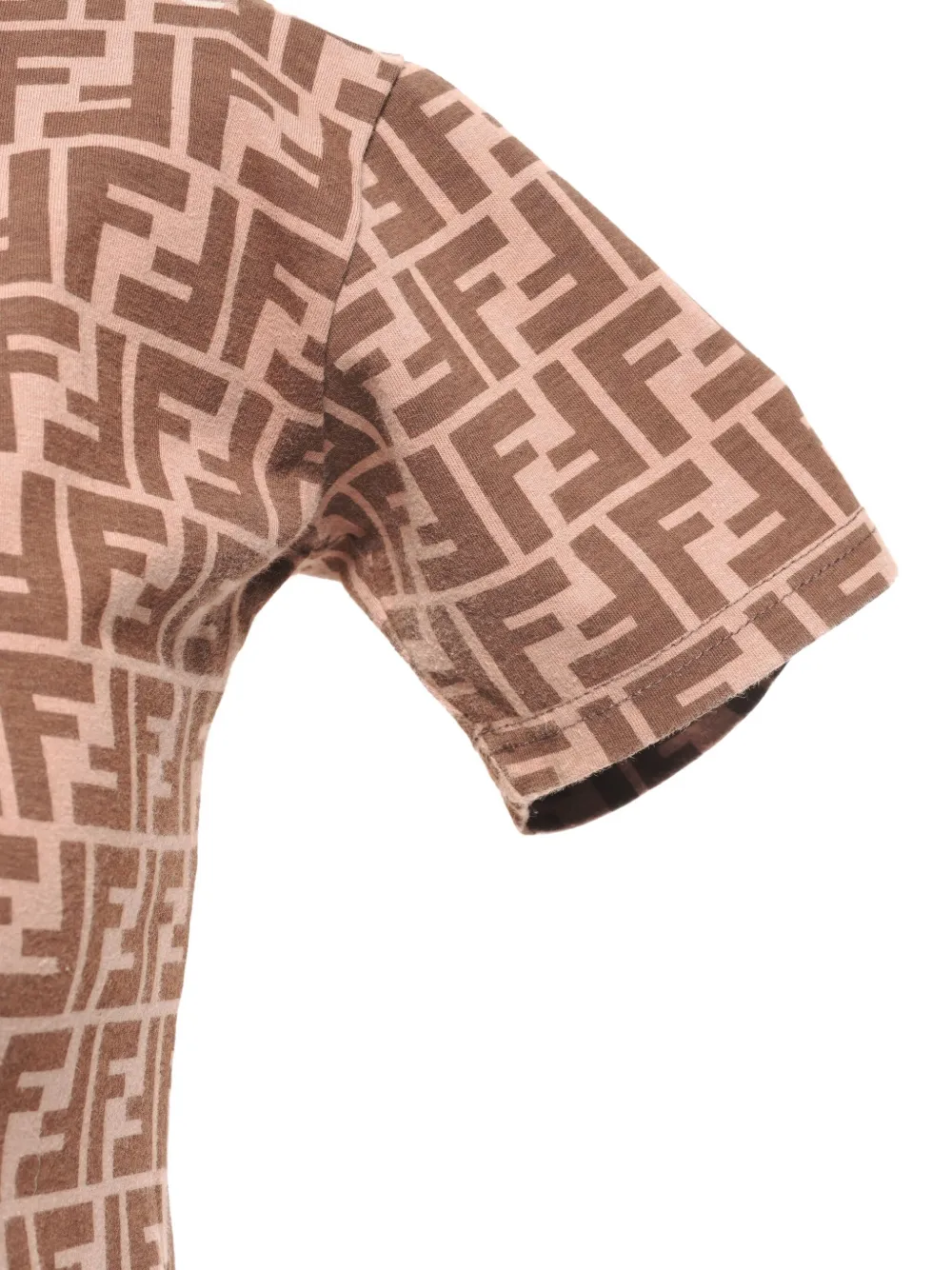FENDI Pre-owned 1990-2000s Zucchino-patterned T-shirt In Neutral