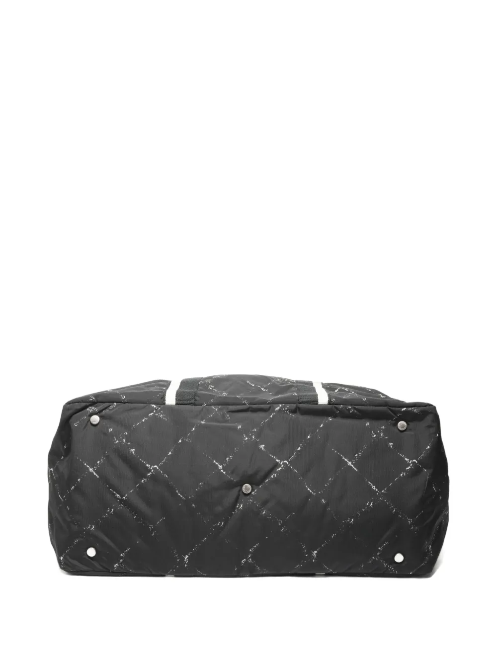 Pre-owned Chanel 2000-2002 Travel Line Luggage Bag In Black