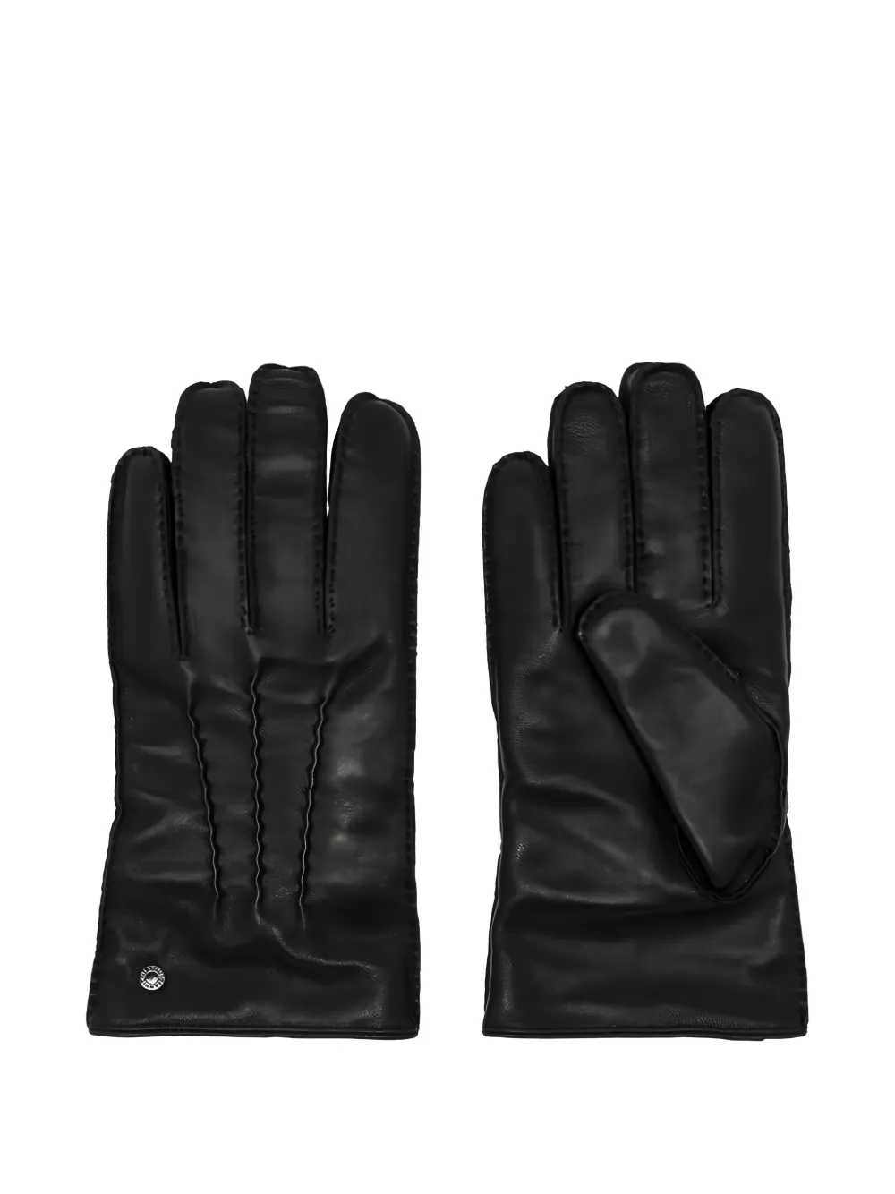 GIANNI CHIARINI leather stitched gloves | Black | Image 1