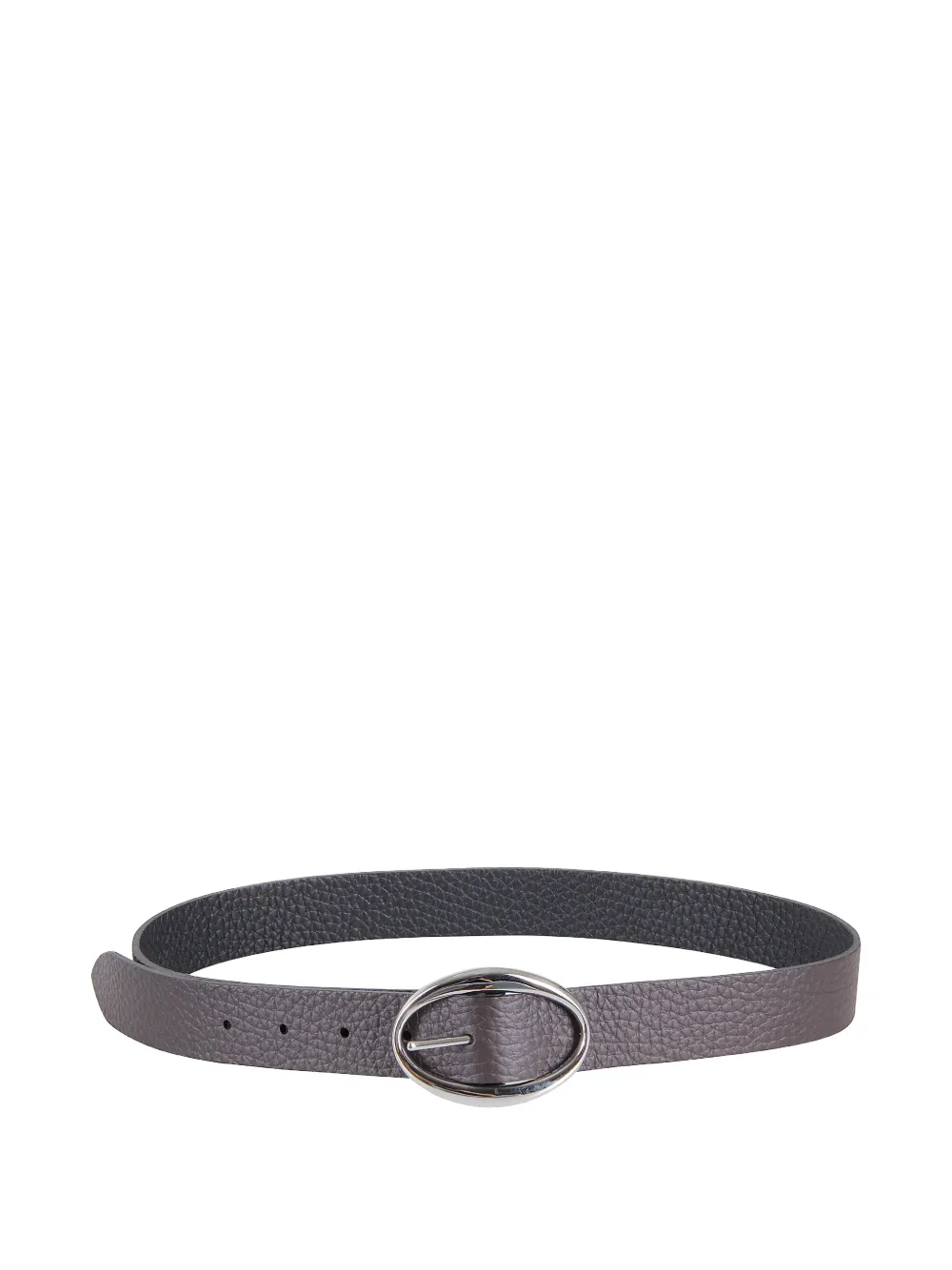 Orciani Oval-buckle Belt In Brown