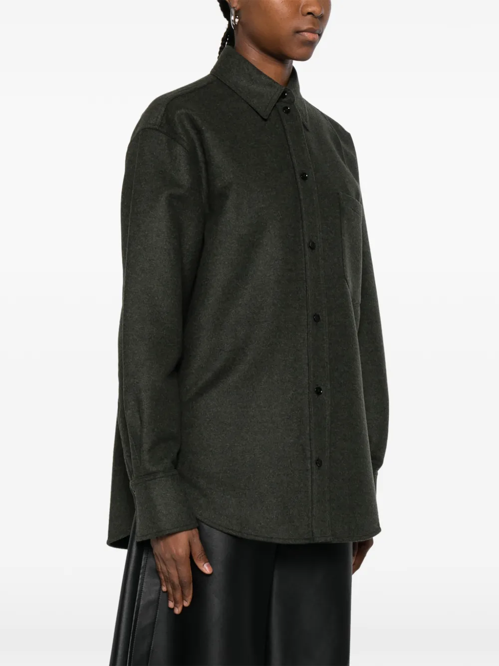 Victoria Beckham Pocket Shirt - Green 