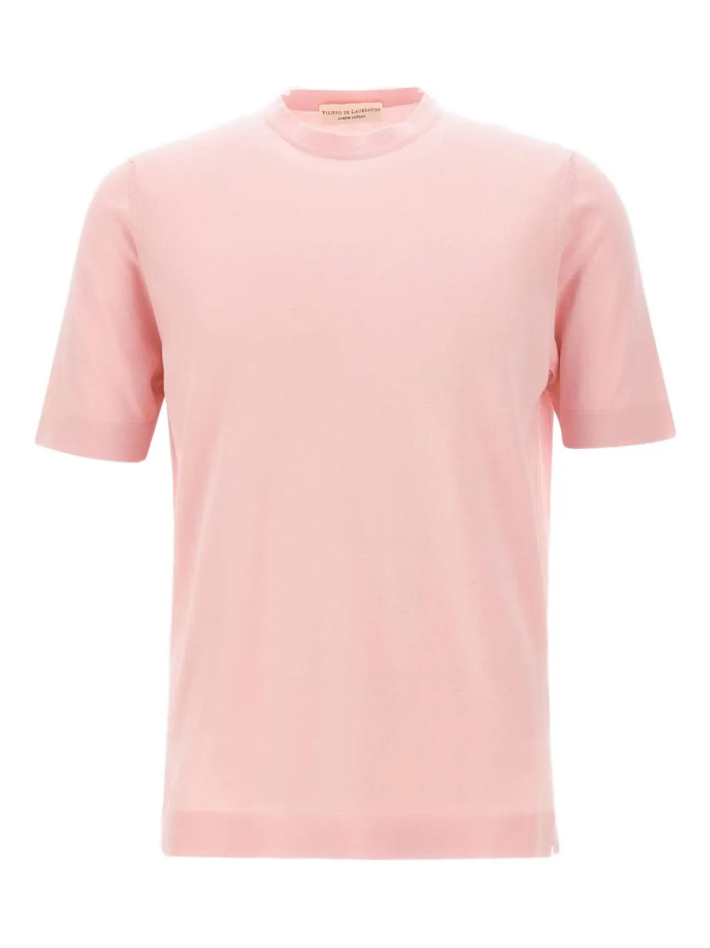 Filippo De Laurentiis T-shirt con orlo a coste - Rosa