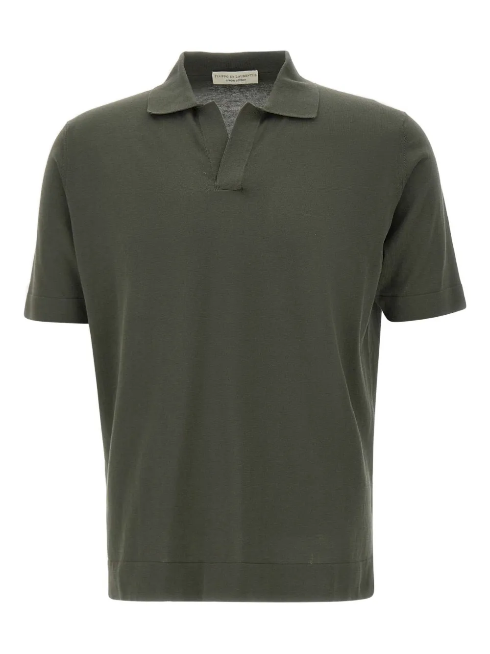 Filippo De Laurentiis T-shirt con bordo a coste - Verde