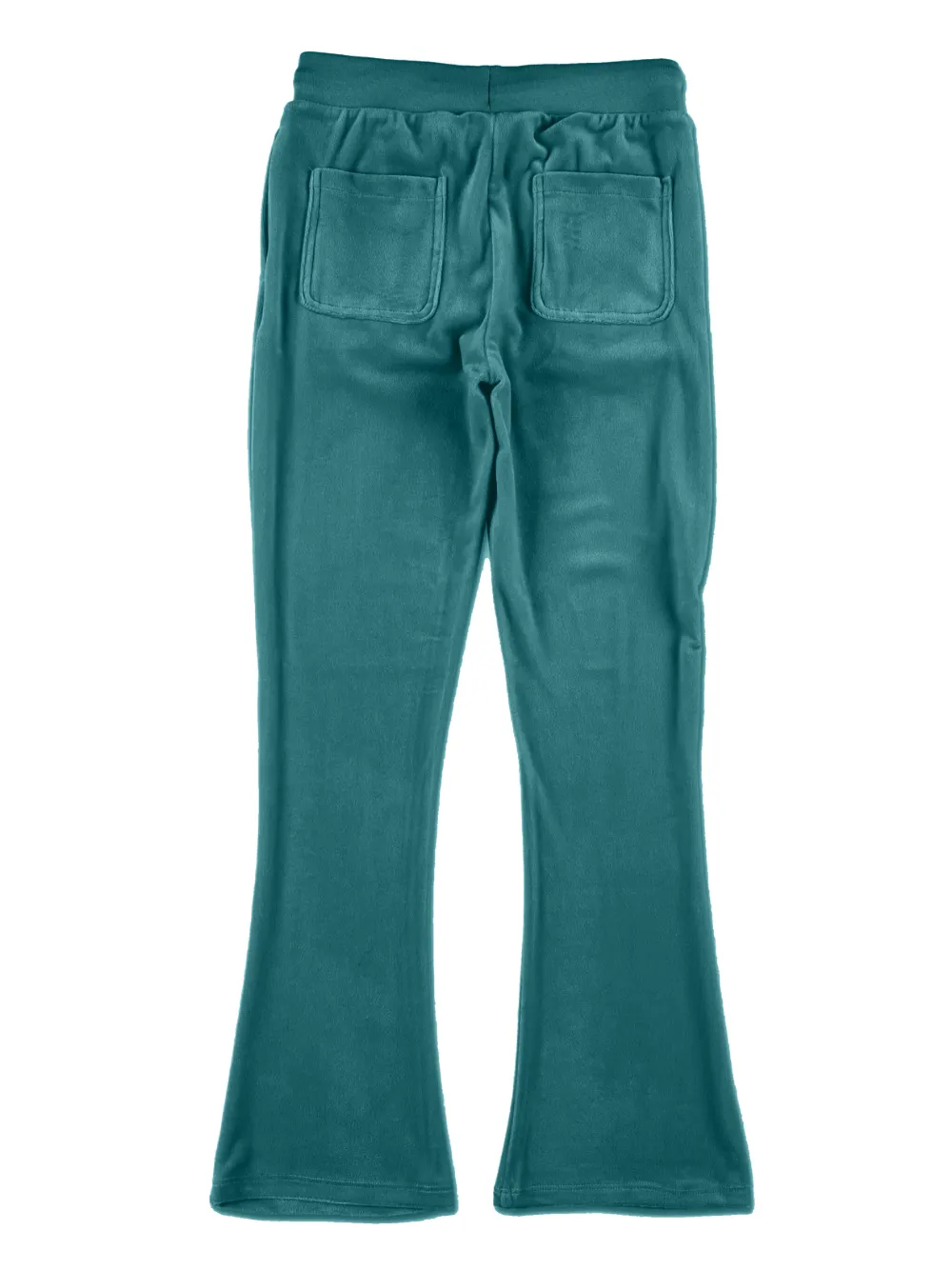 Juicy Couture Diamanté Velour Bootcut Track Pants In Green