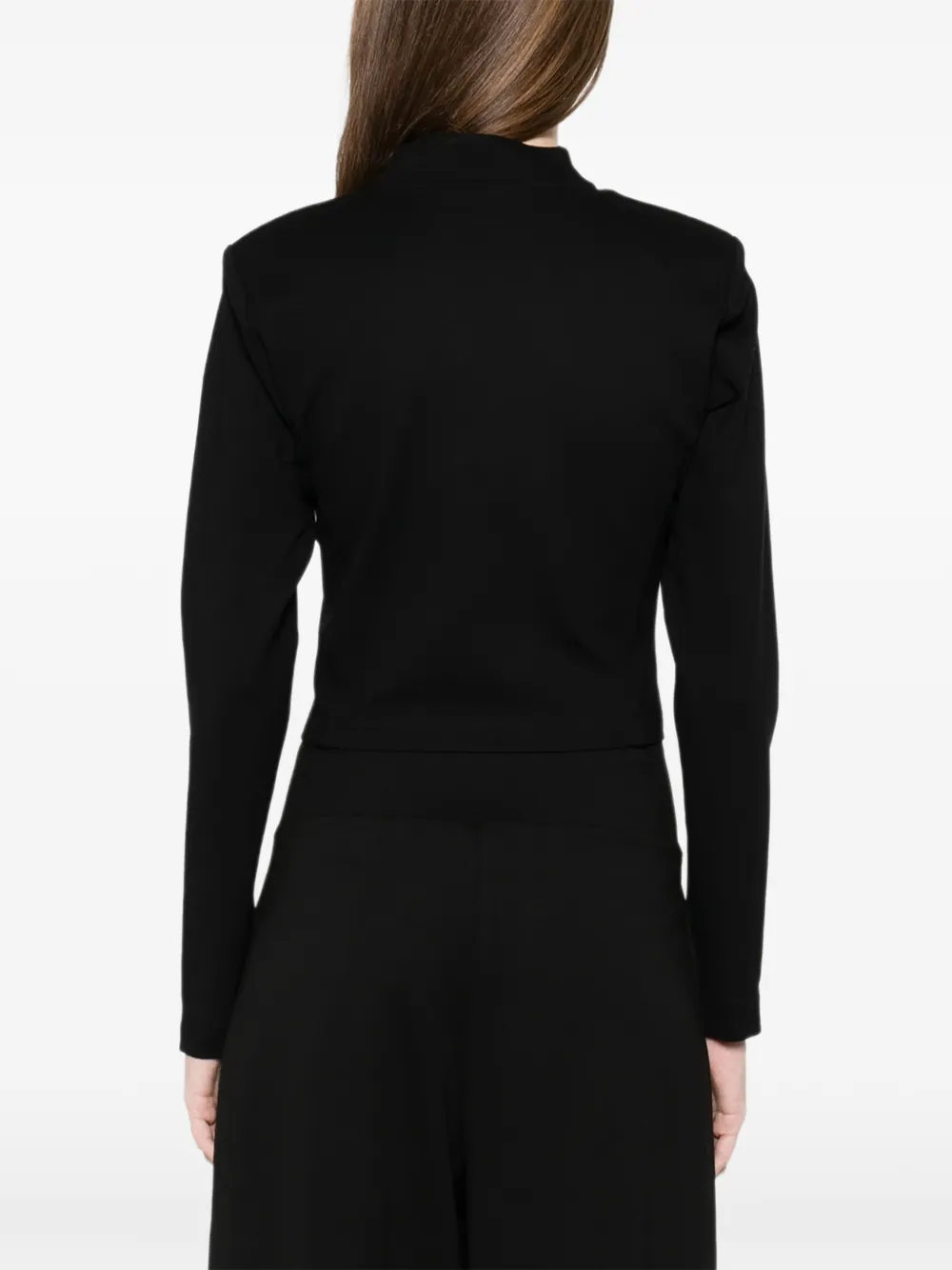 Macron Zip-up Shirt In Black