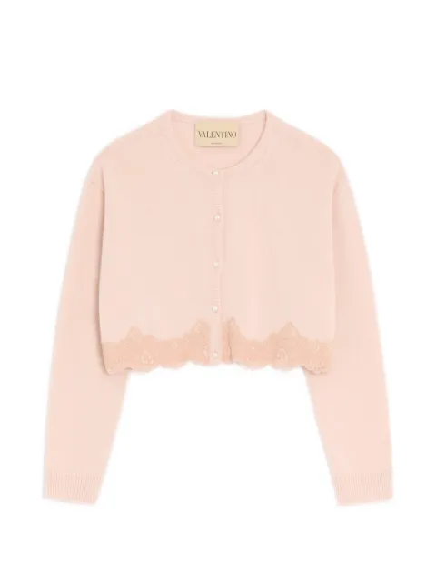 Valentino Garavani wool cardigan with lace