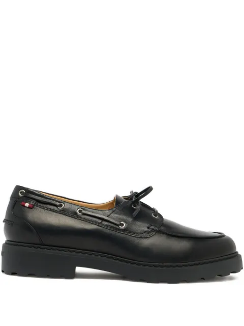 Bally Gusto leather boat shoes