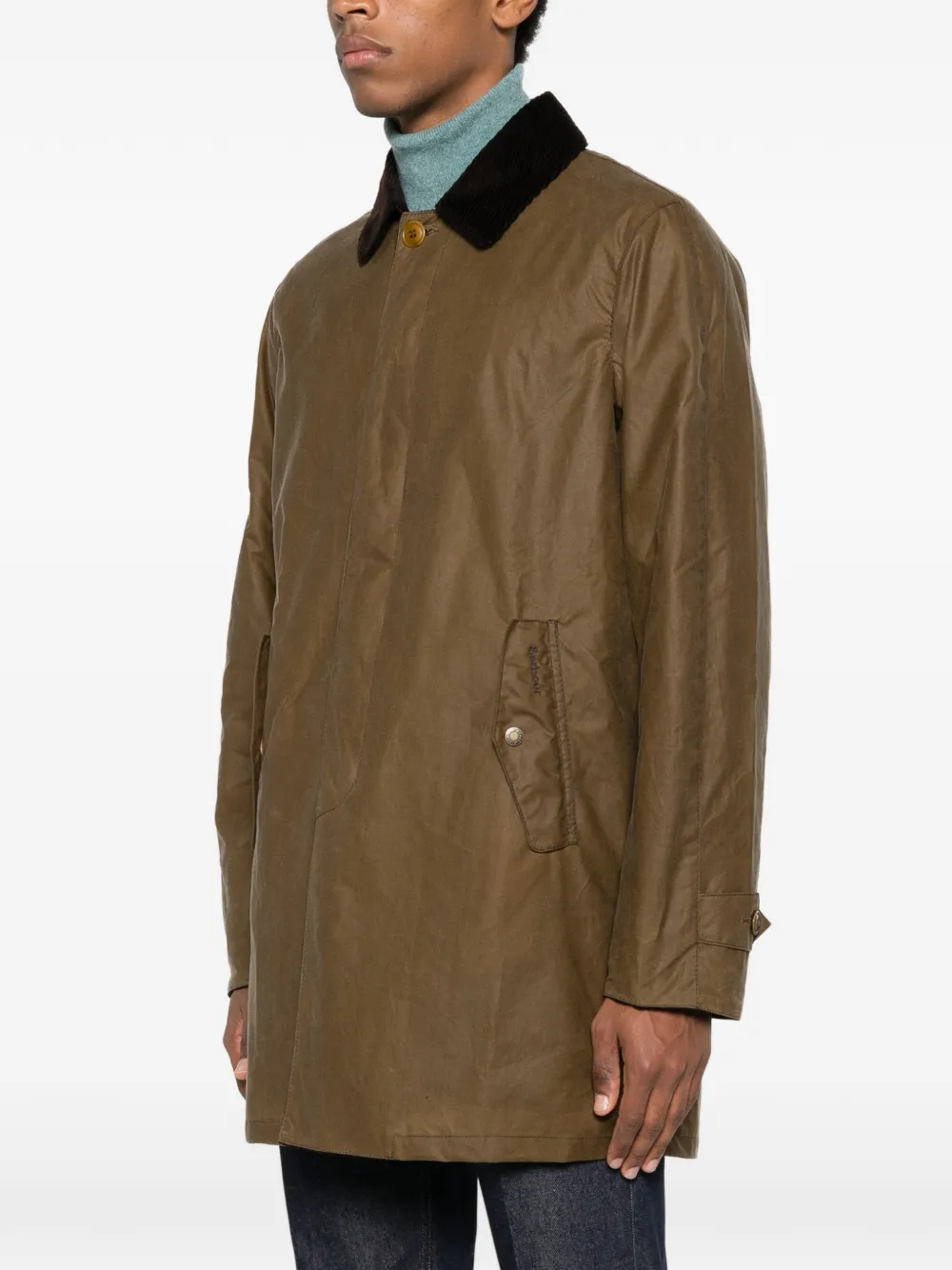 Barbour Ba X Br Wax Trench Coat Wax Clothing In Brown